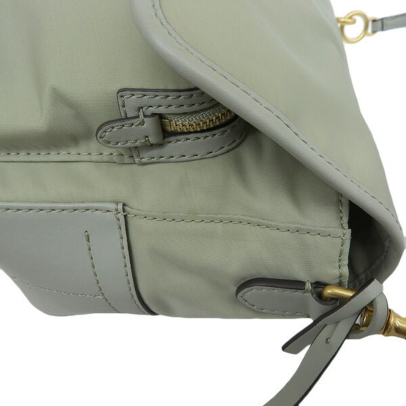 TORY BURCH Nylon Walker Emboss Small Shoulder Bag Green - Picture 6 of 9